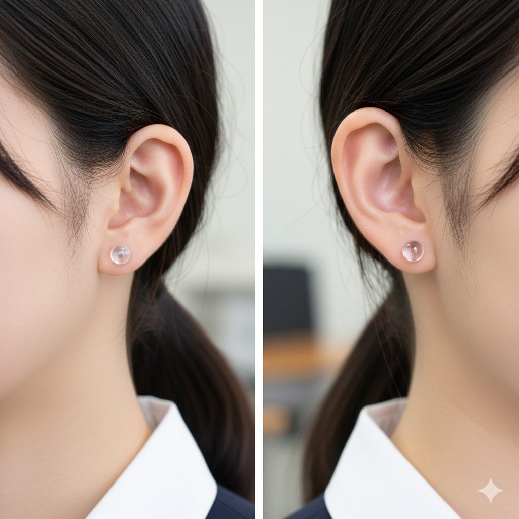 透明ピアスは本当に学校や職場でバレる？