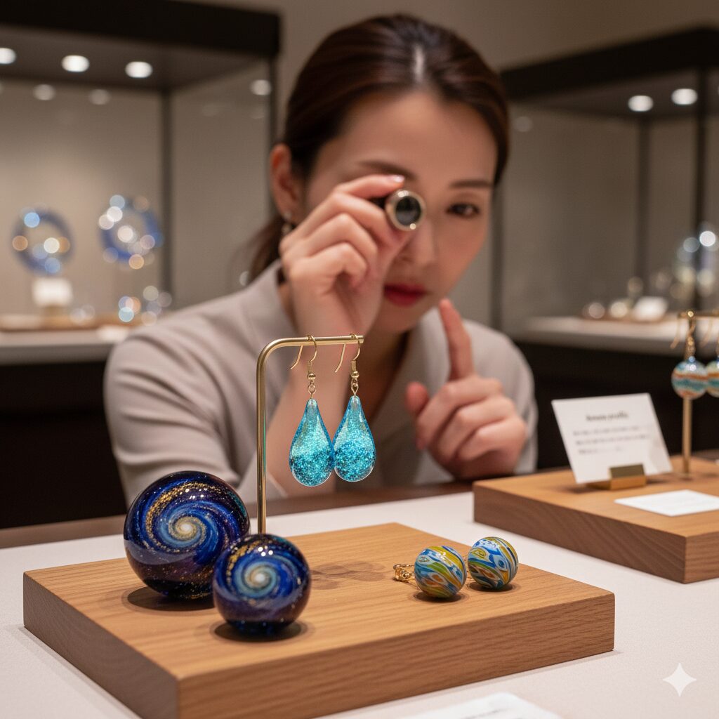 おしゃれなガラスピアスを選ぶための着目点